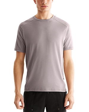 On Focus Performance Running T-shirt In Zinc