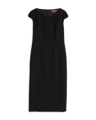 Max Mara Studio Ulla Long Sleeve V Neck Dress | Bloomingdale's