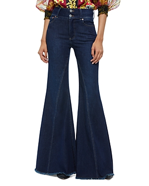 Shop Alice And Olivia Beautiful High Rise Flare Jeans In Dream On