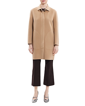 Shop Theory Double Face Car Coat In Palomino