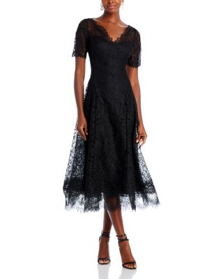 Teri Jon by Rickie Freeman - Lace Midi Dress