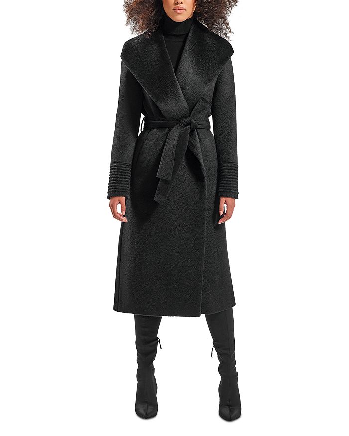 Alpaca wrap coat store
