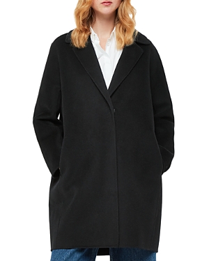 Shop Whistles Julia Double Faced Coat In Black