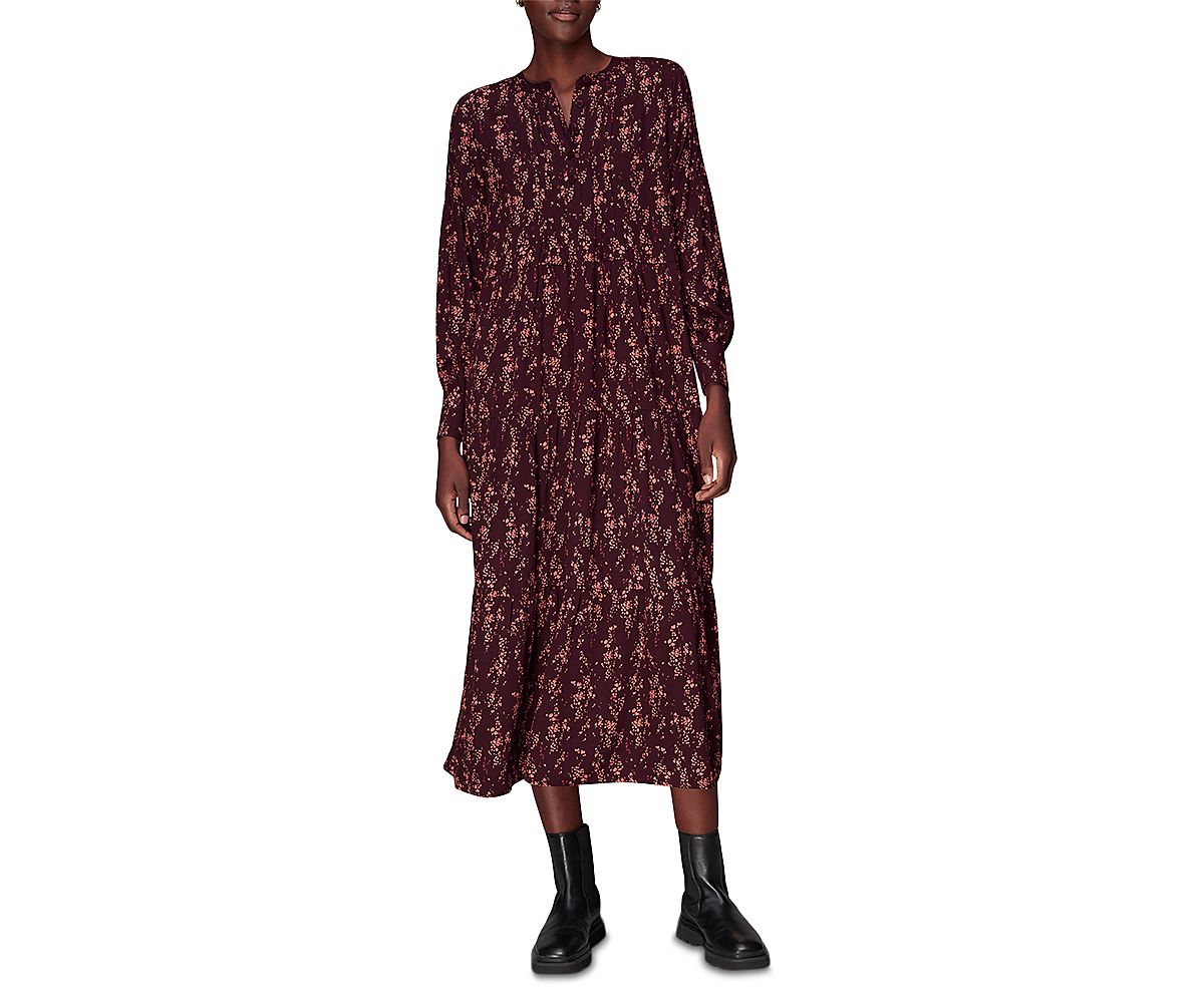 Whistles Wisteria Dot Trapeze Dress