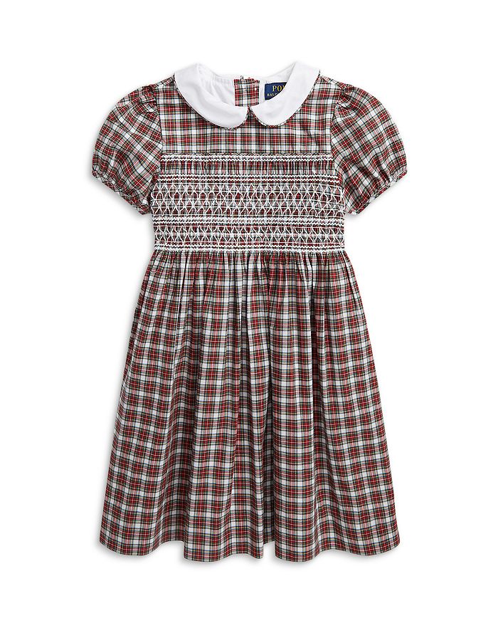 Ralph Lauren - Girls' Plaid Cotton Poplin Dress - Little Kid