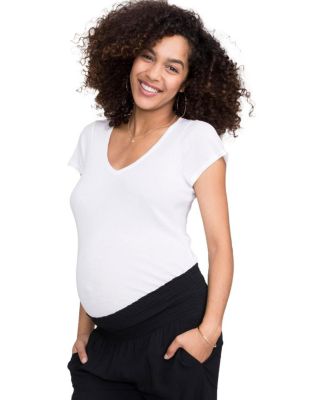 Maternity Fitted Vee T-Shirt