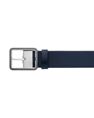Men's Gray Leather Belt