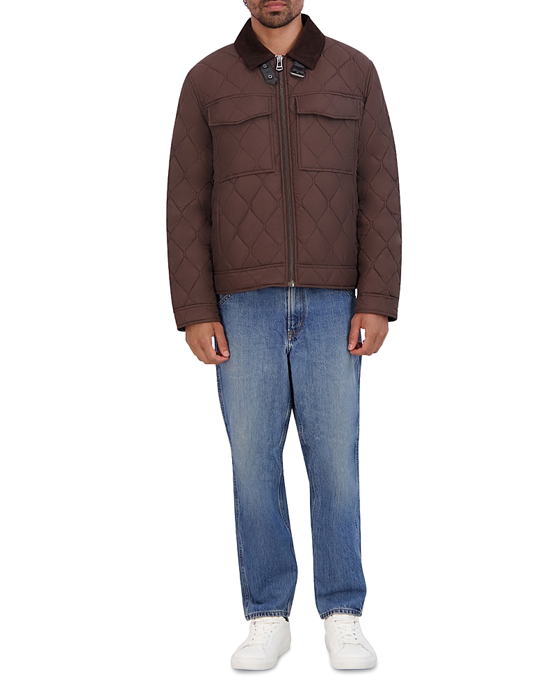 Cole Haan Diamond Quilted Jacket In Wren