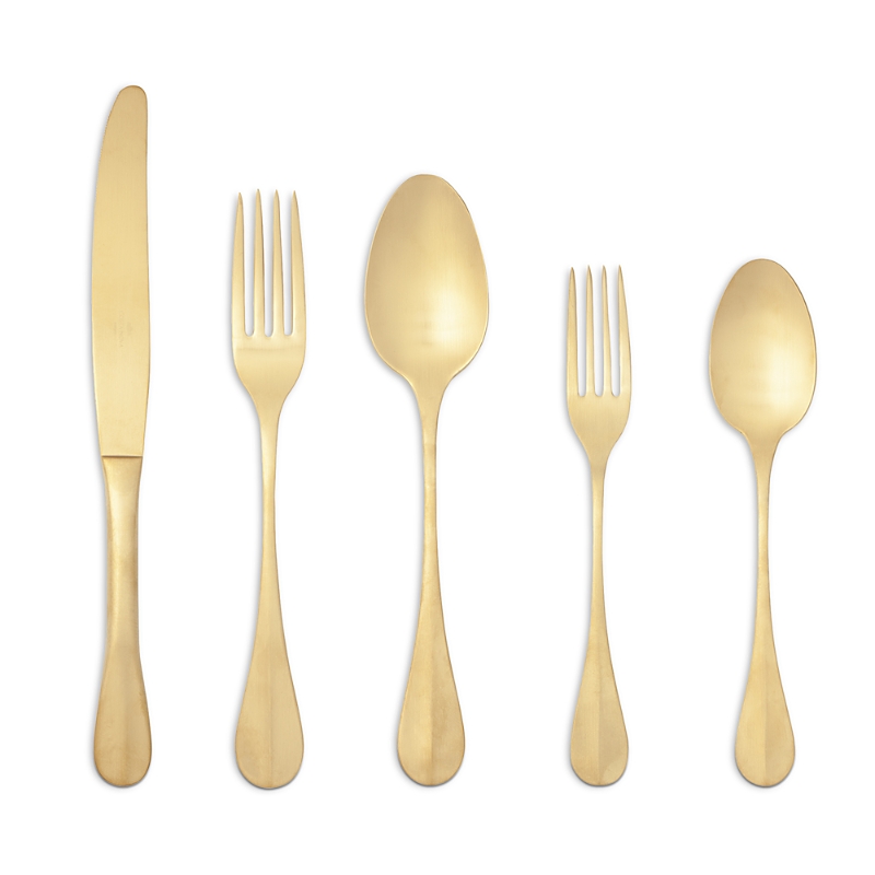 Costa Nova Nau Pvd Gold 5 Piece Place Setting In Gold