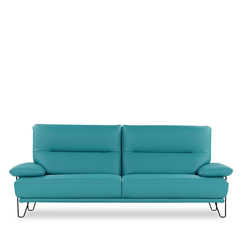 Giuseppe Nicoletti Amica Leather Sofa In Botero Cielo