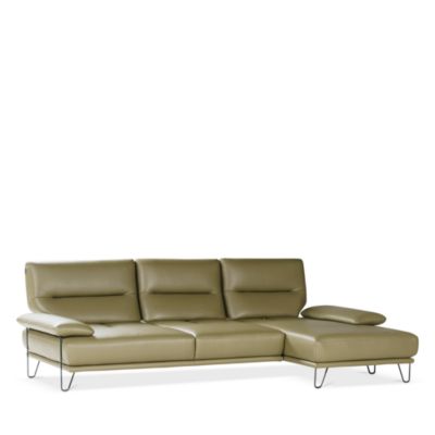 Amica 2-Piece Leather Sectional