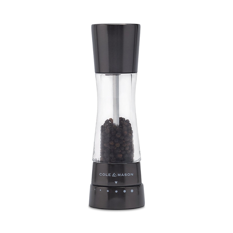 Cole & Mason Derwent Pepper Mill Grinder - Gunmetal Gray With Gourmet Precision Mechanism