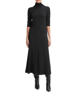 Vince - Elbow Sleeve Turtleneck Dress