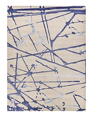 Exquisite Rugs Space Age 2426 Area Rug, 8' X 10' In Navy/gray