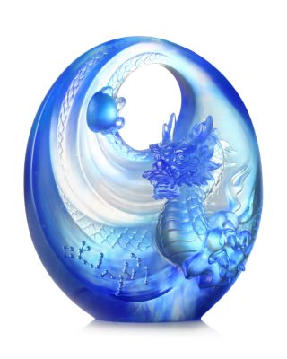 The Heart Points To The Future Azure Dragon, Brilliant Sun Rise Crystal Figure