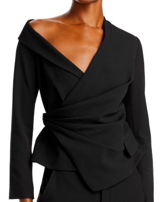 Skyla Asymmetric Wrap Top