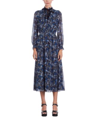 The Kooples Butterfly Print Midi Dress Bloomingdale s