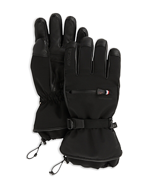 Shop Moncler Heat Pocket Gloves In Black