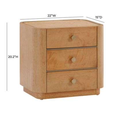 Abigail Birdseye Maple Nightstand in Natural