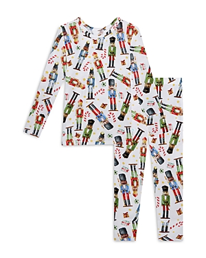 Posh Peanut Unisex Long Sleeve Basic Pajama Set - Baby, Little Kid In Open White