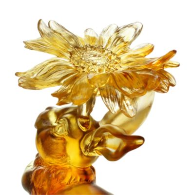 Spectacular Blossom of Mine Rabbit Crystal Figure