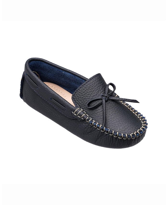 Elephantito Boys Contrasting Stitching Driver Loafer Toddler