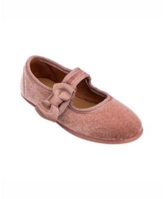 Elephantito - Girls' Velvet Bow Mary Jane - Toddler
