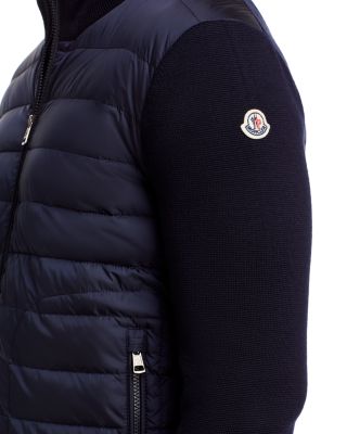 Stand Collar Quilted Cardigan