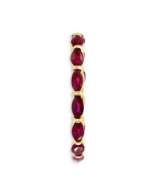 Ruby Eternity Band in 14K Yellow Gold