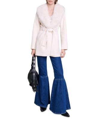 Galaxyo Faux Fur Collar Coat