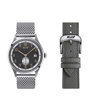 Shop Tissot Heritage Small Second 1938 Watch, 39mm In Black/gray