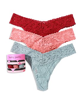 Hanky Panky 5 Pack Signature Lace Low Rise Thongs – Crimson Lingerie