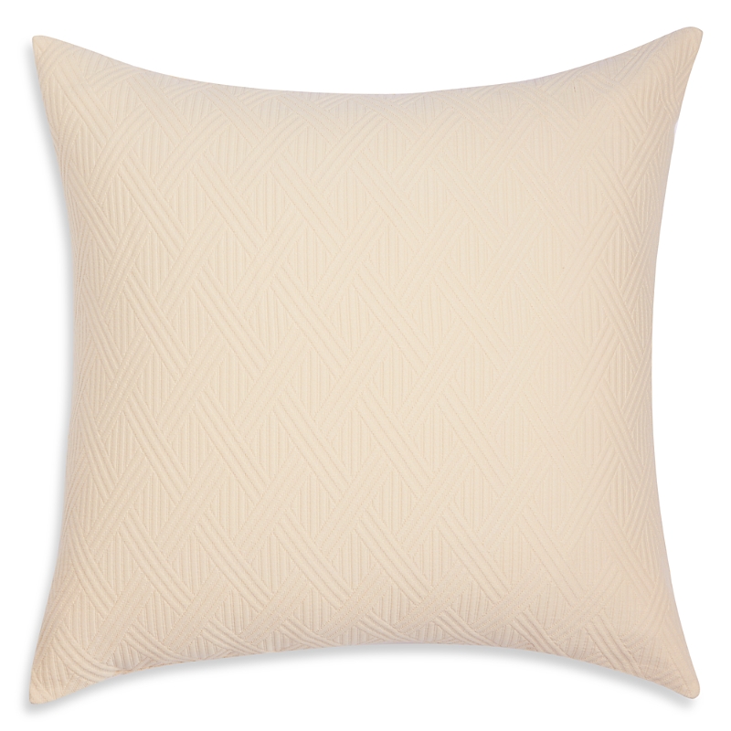 Frette Cotton Geometrics Euro Sham - Exclusive In Pine Seed