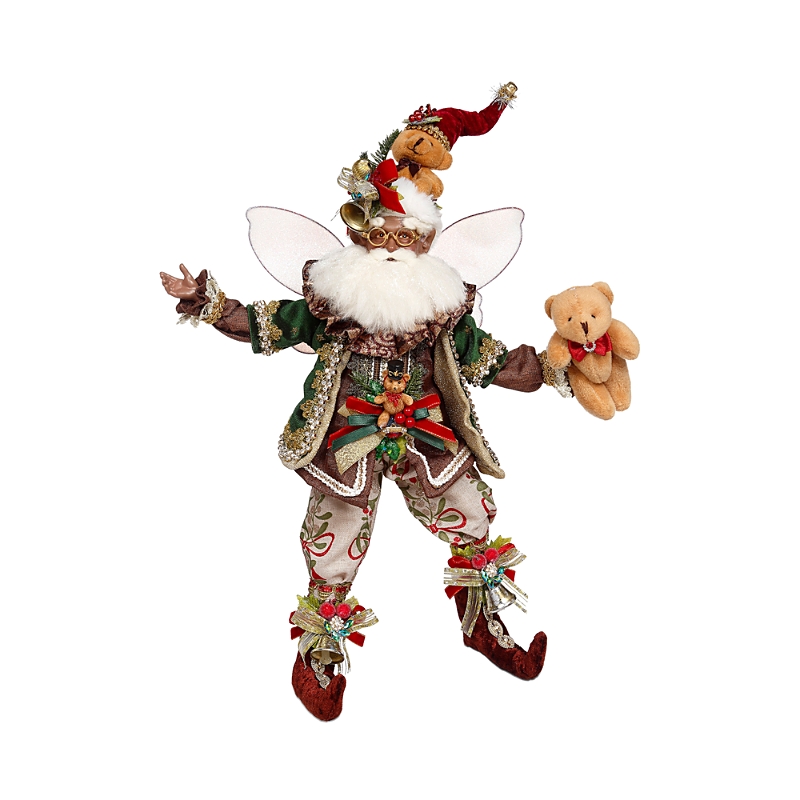 Mark Roberts African American Teddy Bear Fairy In Green