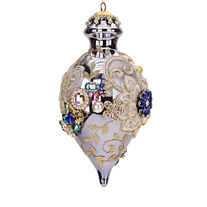 Mark Roberts King's Jewel Finial Ornament In Gray