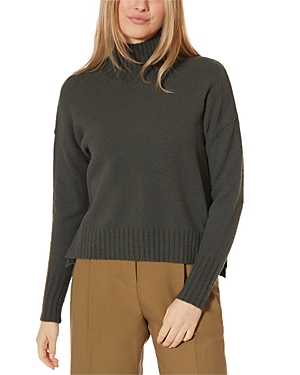 Theo & Spence High Mock Neck Cropped Sweater