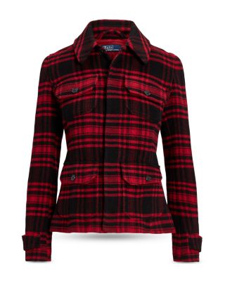 Ralph Lauren Plaid Wool Twill Utility Jacket | Bloomingdale's