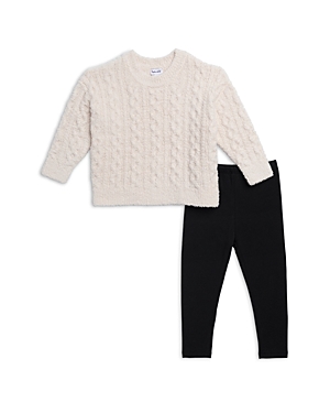 Splendid Girls' Sweater & Leggings Set - Little Kid In Cream