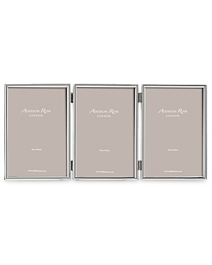 Addison Ross 4 X 6 Triple Photo Frame In Silver