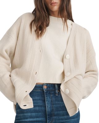 rag & bone - Durham Cashmere Herringbone Cardigan