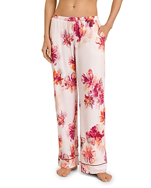 Shop Hanro Eleni Printed Pajama Pants In Pured Blossom