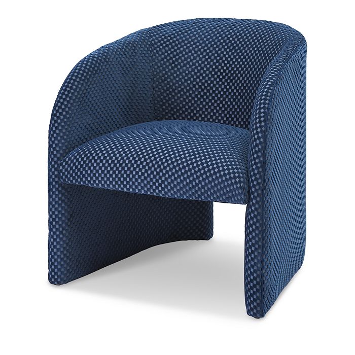 Massoud Melissa Chair In Checker Ivory
