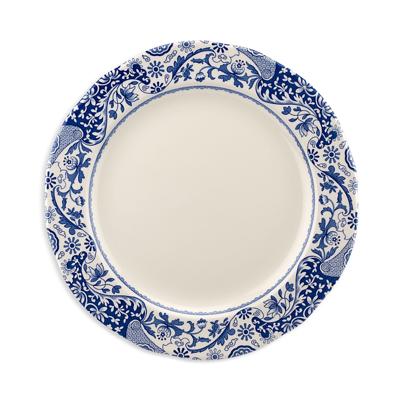 Spode Blue Italian Brocato Charger Serving Platter In Blue