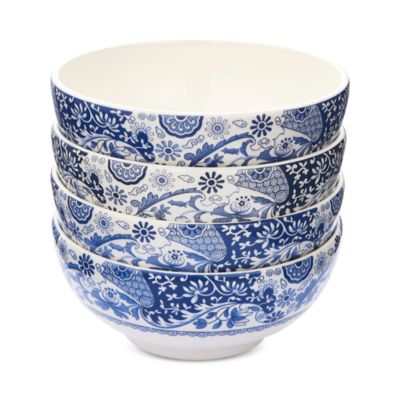 Blue Italian Brocato 5.5&amp;quot; Bowl, Set of 4