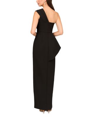 Asymmetric One Shoulder Column Gown