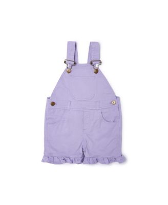 Dotty Dungarees - Girls' Frill Overall Shorts - Baby, Little Kid, Big Kid