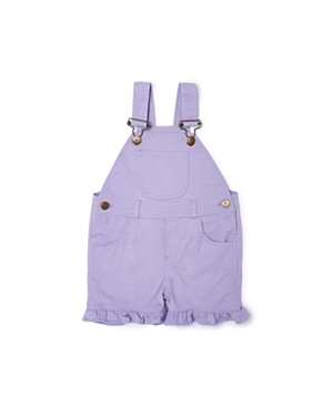 Dotty Dungarees Girls' Frill Overall Shorts - Baby, Little Kid, Big Kid In Lilac