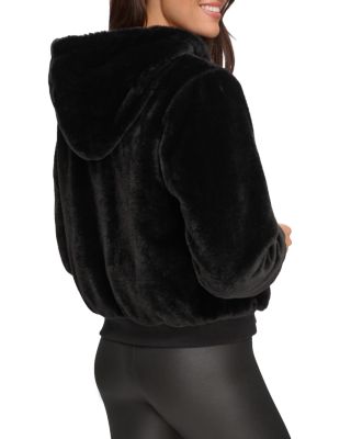 Faux Fur Zip Up Hoodie