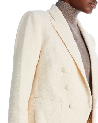 Brooke Double Breasted Cropped Tweed Blazer