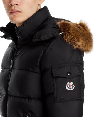 Mayaf Faux Fur Trim Hooded Down Puffer Jacket